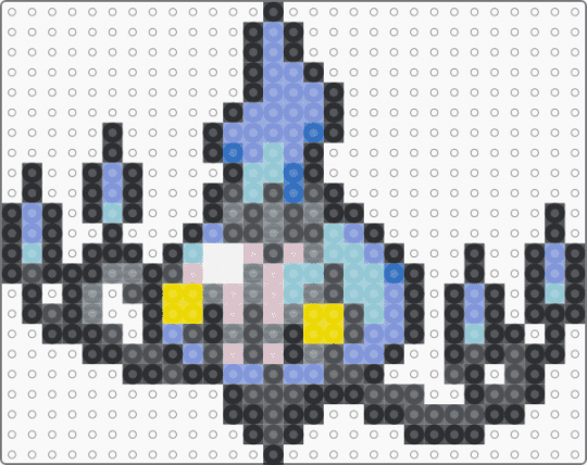 Chandelure Box Sprite - black,gray,light blue