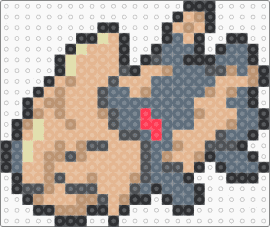 Relicanth Box Sprite - gray,beige