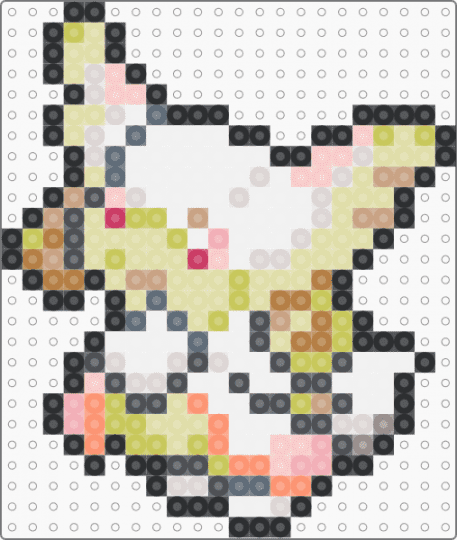 Mega Audino Box Sprite - gray,yellow,beige
