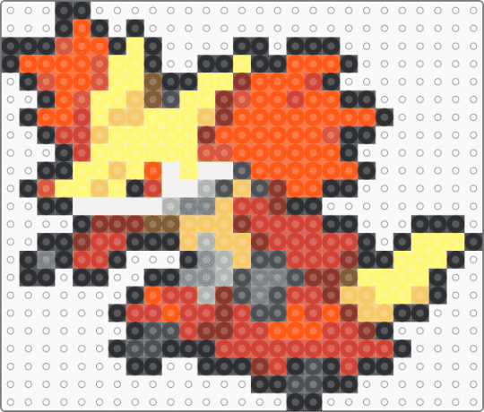 Delphox Box Sprite - orange, red, yellow