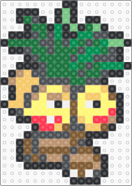 Exeggutor Box Sprite - gray,green,yellow