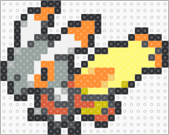Mothim Box Sprite - gray, orange, yellow