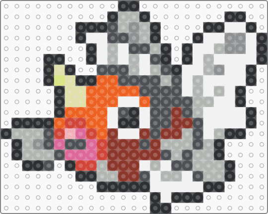 Seaking Box Sprite - seaking,pokemon,gray,beige,red