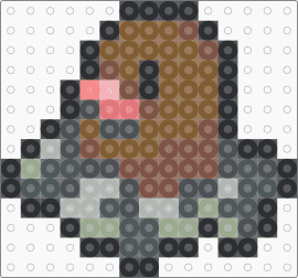 Diglett Box Sprite - diglett,pokemon,gaming,character,brown,gray