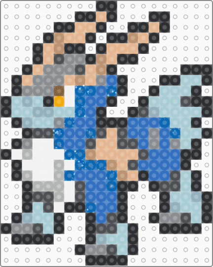 Cobalion Box Sprite - gray,light blue,beige,blue