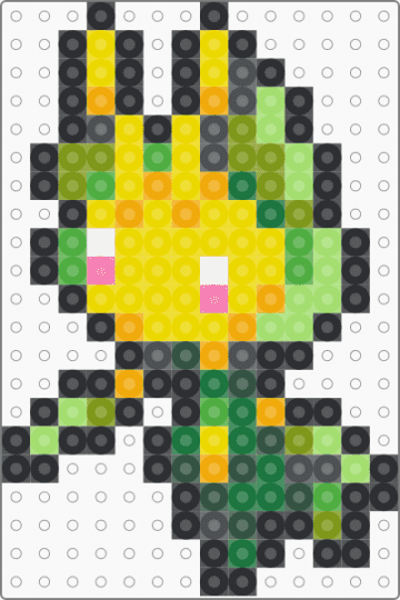 Leavanny Box Sprite - gray,yellow,green