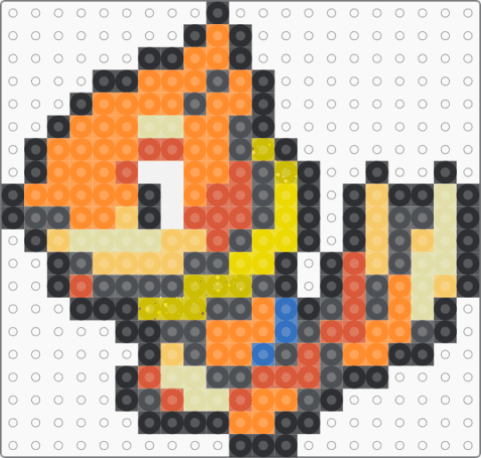 Buizel Box Sprite - gray, orange, yellow