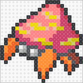 Parasect Box Sprite - parasect,pokemon,red,orange,pink