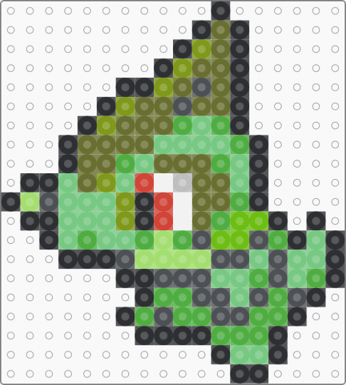 Axew Box Sprite - gray,gold,green,teal