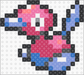Porygon2 Box Sprite - pink,light blue