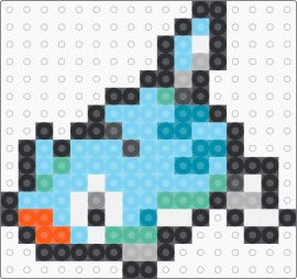 Remoraid Box Sprite - light blue,teal