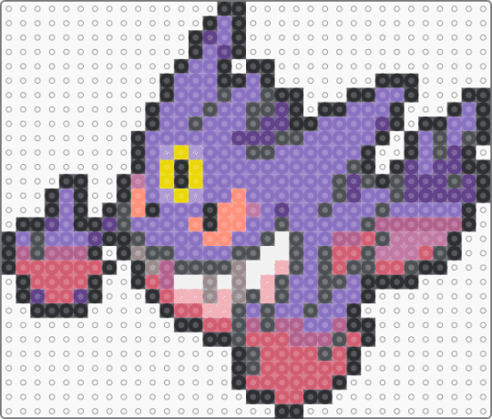 Mega Gengar Box Sprite - blue, gray, red
