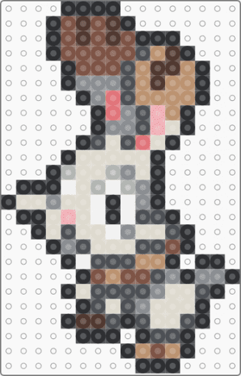 Bunnelby Box Sprite - gray,beige