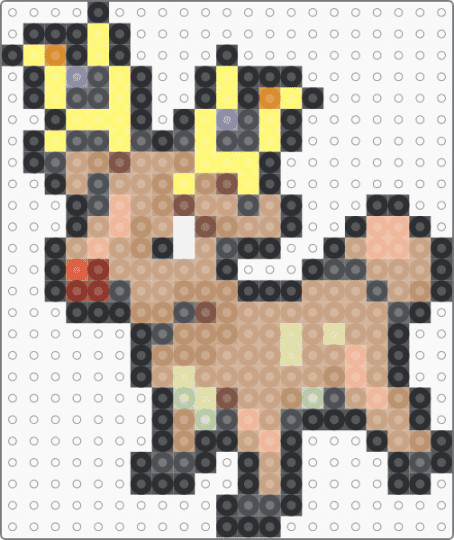 Stantler Box Sprite - beige, gray, yellow