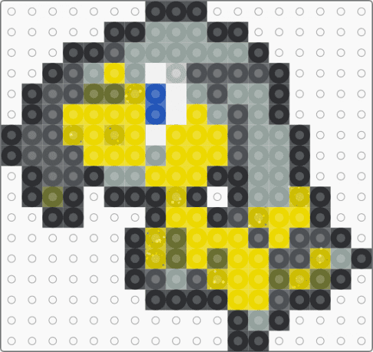 Helioptile Box Sprite - gray,yellow