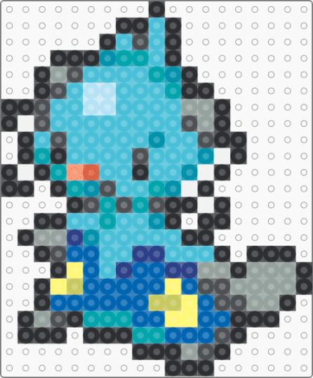Dewott Box Sprite - blue, gray, light blue, teal