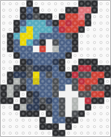 Sneasel Box Sprite - gray,red,blue