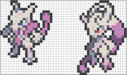 Mega Mewtwo (X & Y) Box Sprites - gray,beige,pink