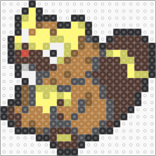 Bibarel Box Sprite - gray,brown,tan