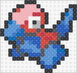 Porygon Box Sprite - porygon,pokemon,character,gaming,geometric,red,blue