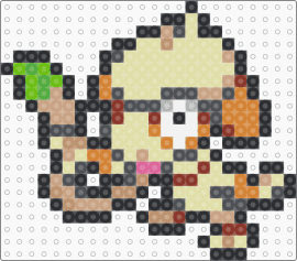 Smeargle Box Sprite - gray,beige,yellow