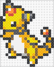 Ampharos Box Sprite - gray,orange,yellow
