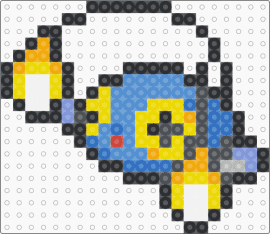 Chinchou Box Sprite - gray,yellow,light blue,blue