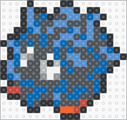Tangela Box Sprite - blue, gray, light blue, pokemon, tangela