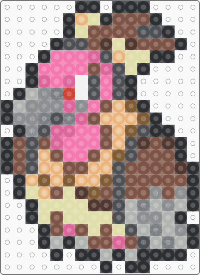 Mandibuzz Box Sprite - gray,pink,tan
