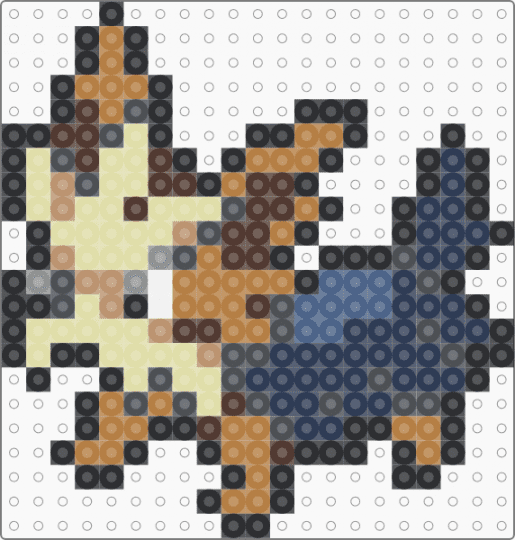 Herdier Box Sprite - gray,purple,yellow,tan