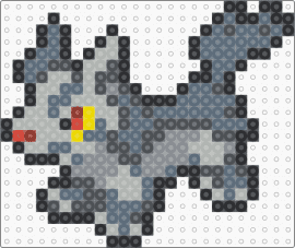 Mightyena Box Sprite - gray,beige