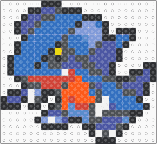 Gabite Box Sprite - gray,purple,blue