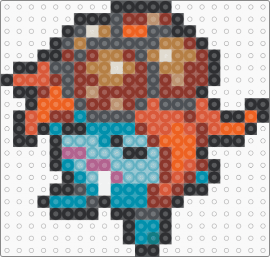 Gloom Box Sprite - gray, red, teal