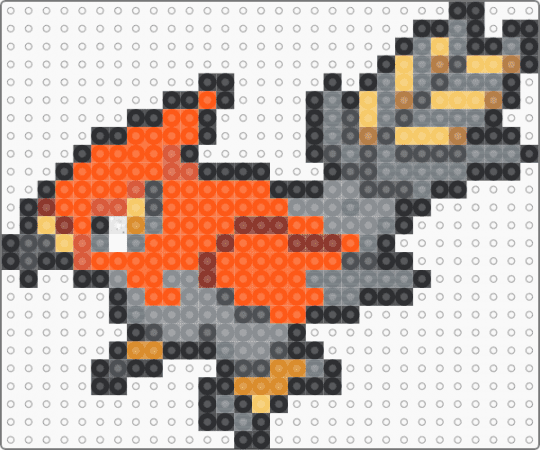 Talonflame Box Sprite - gray, orange