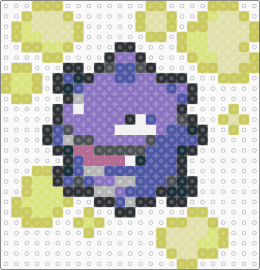 Koffing Box Sprite - koffing,pokemon,gaming,character,purple,yellow