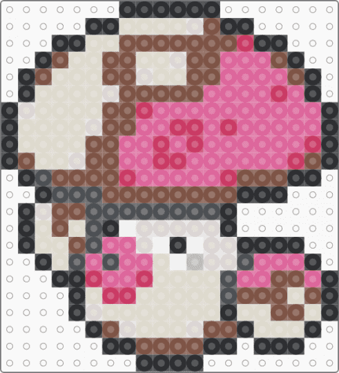 Amoonguss Box Sprite - pink,beige,tan