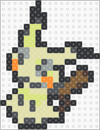 Mimikyu Box Sprite - gray, yellow