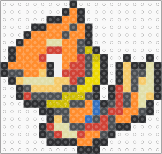 Buizel Box Sprite - gray,orange,yellow