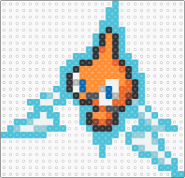 Rotom Box Sprite - light blue,orange