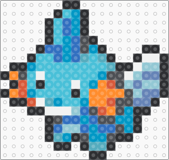 Mudkip Box Sprite - light blue