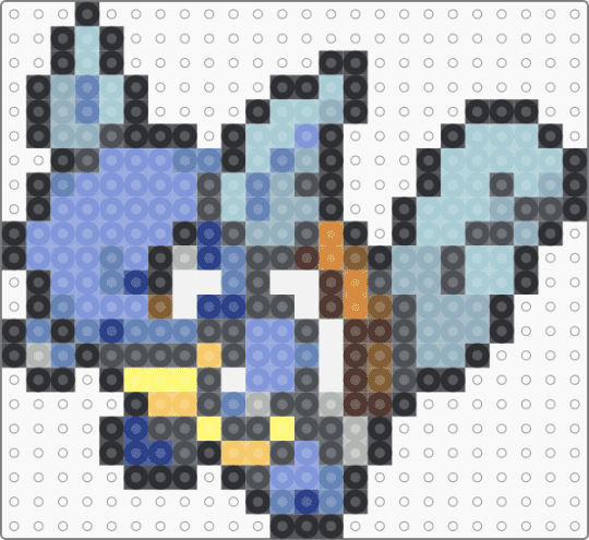 Wartortle Box Sprite - blue, gray, light blue