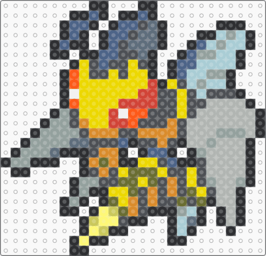 Mega Beedrill Box Sprite - beige, gray, yellow