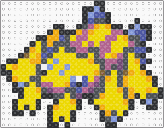 Galvantula Box Sprite - gray,orange,yellow