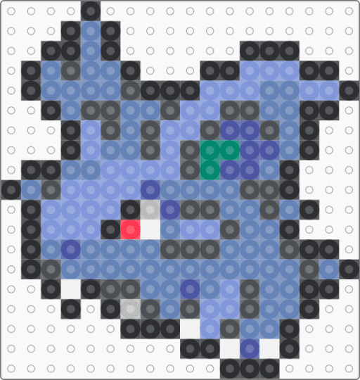 Nidoran (Female) Box Sprite - blue, gray, light blue