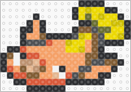 Stunfisk Box Sprite - orange, tan, yellow
