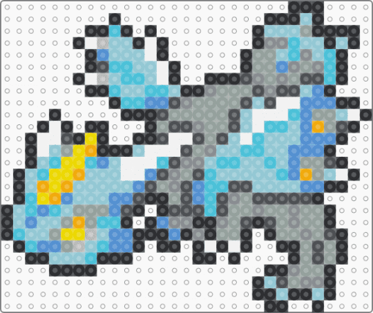 Kyurem Box Sprite - gray,light blue