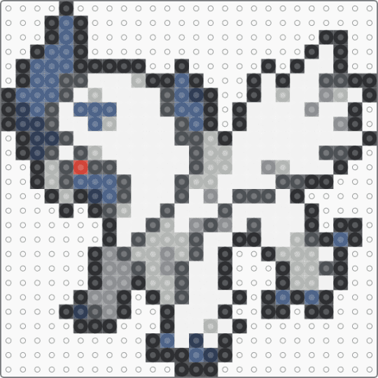 Mega Absol Box Sprite - beige, blue, gray, white