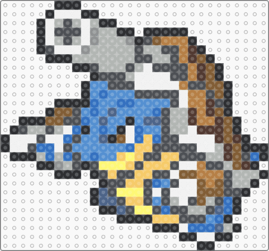 Mega Blastoise Box Sprite - beige, gray, tan