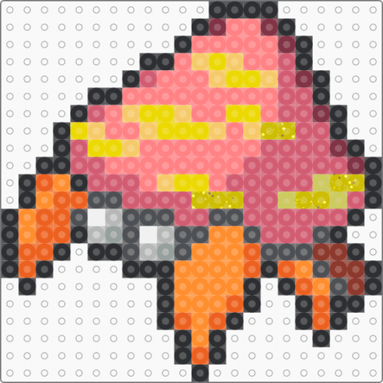 Parasect Box Sprite - parasect,pokemon,red,orange,yellow