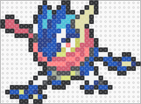 Greninja Box Sprite - red,blue